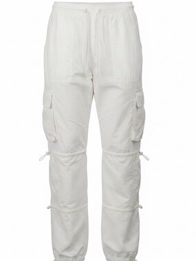 Aeropostale Men's Off-White Cargo Drawstring Pants